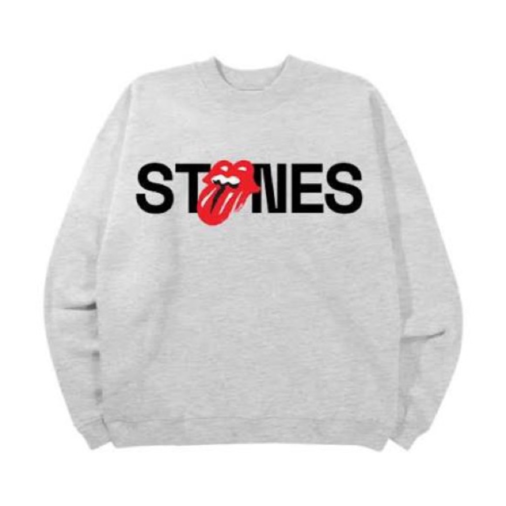 Rolling Stones Gray Crew Neck Sweatshirt/ w Dad Hat- No Filter Tour